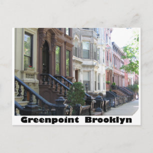 Carte Postale Immeubles marron de Greenpoint Brookly