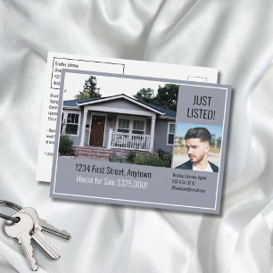 Carte Postale Immobilier Courrier Direct Gris