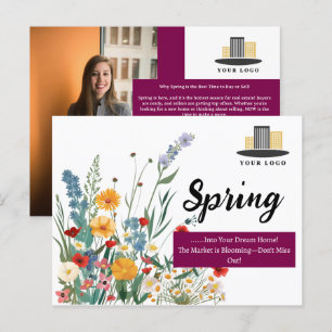 Carte Postale Immobilier de printemps unique