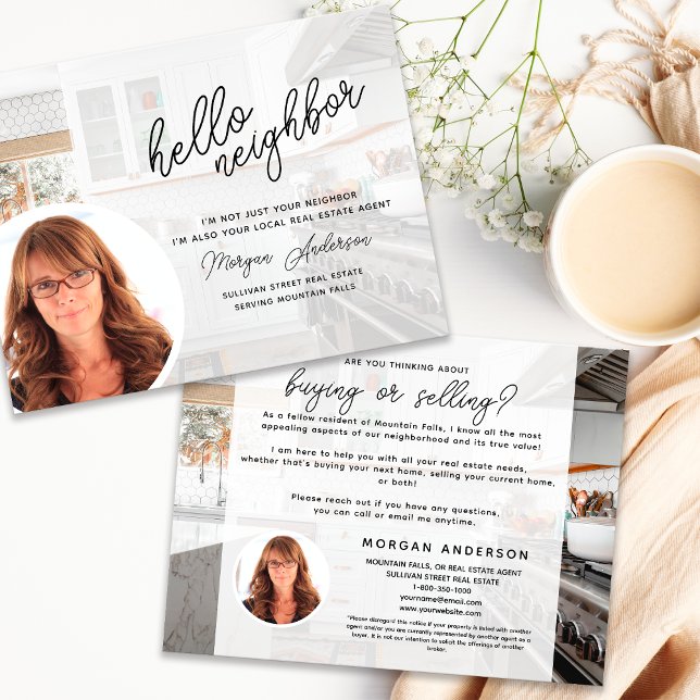 Carte Postale Immobilier Hello Voisin (Créateur téléchargé)