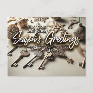 Carte postale Immobilier - Salutation de saison