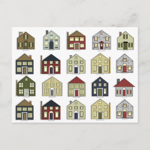 Carte postale immobilière d'agent immobilier