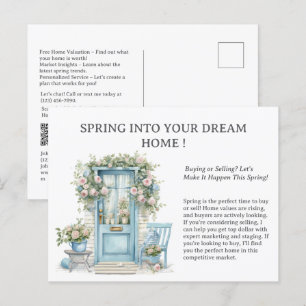 Carte postale immobilière de printemps