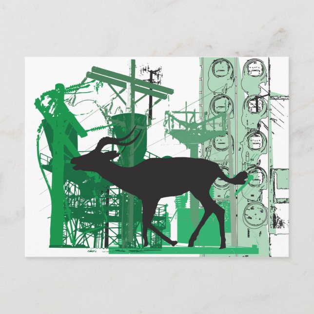 Carte postale Impala Abstraite (Devant)