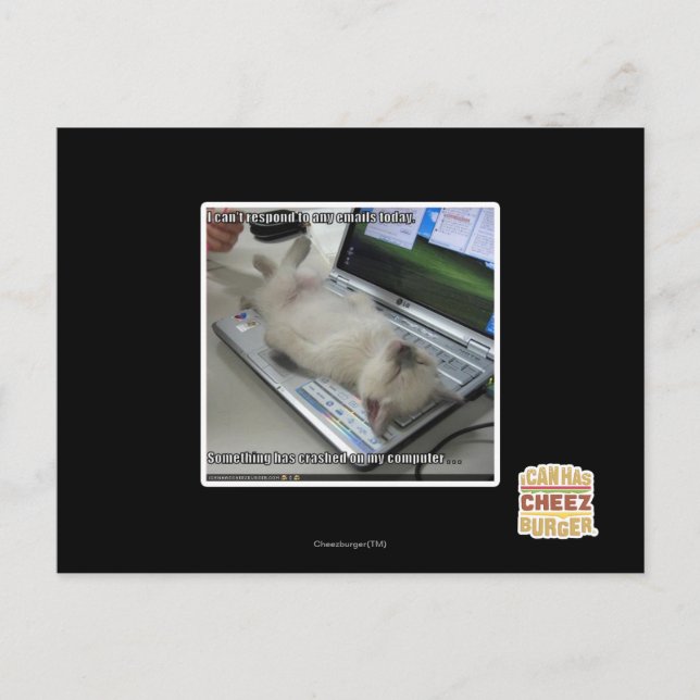 Carte Postale Impossible de répondre (Devant)