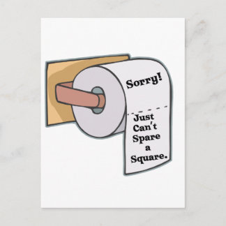 Carte Postale Impossible de stocker un Carré