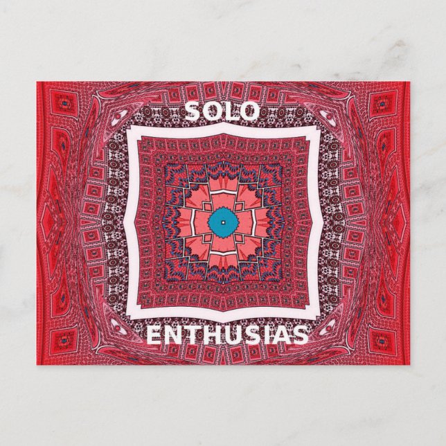 Carte Postale Impression artistique de motif Ajrak de la culture (Devant)