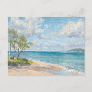Carte Postale Impression artistique de plage de Coastal Breeze