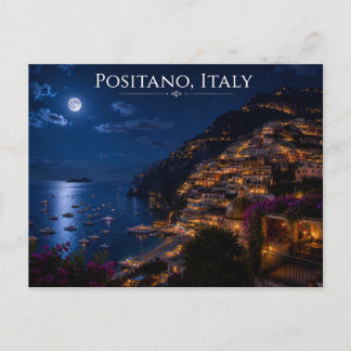 Carte Postale Impression artistique de voyage au clair de lune s