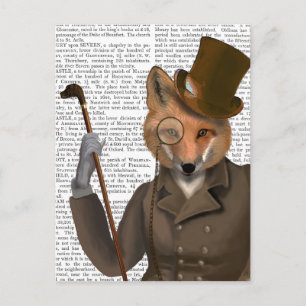 Carte Postale Impression Bounder Fox