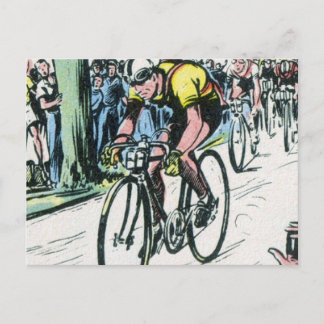 Carte Postale Impression cyclable vintage