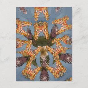 Carte Postale Impression d'art Abstrait Giraffe