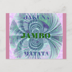 Carte Postale Impression d'art Aurora Matata