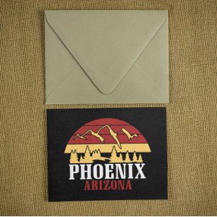 Carte Postale Impression d'art de la vue panoramique de Phoenix