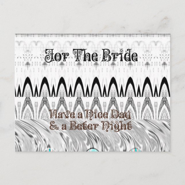 Carte Postale Impression d'art pour cadeau de fête de fiançaille (Devant)