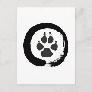 Carte Postale Impression de loup zen