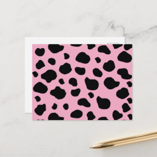 Carte Postale Impression de vache, Motif de vache, Spots de vach