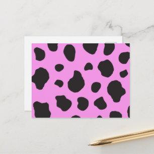 Carte Postale Impression de vache, Motif de vache, Spots de vach