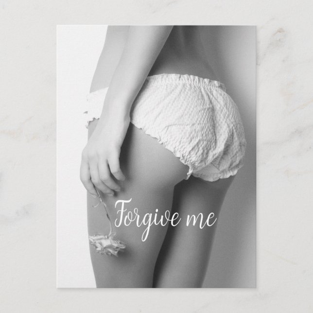 Carte Postale Impression Fille Fleur (Devant)