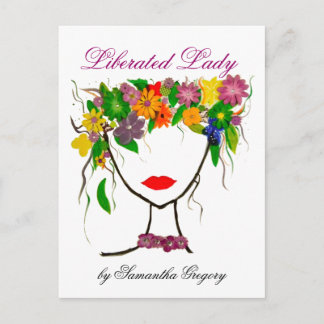 Carte Postale Impression Lady libre