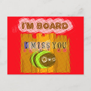 Carte Postale Impression Quirky Bee Art