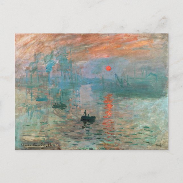 Carte Postale Impression, Sunrise 1872 Claude Monet (Devant)