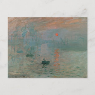 Carte Postale Impression Sunrise par Claude Monet Postcard