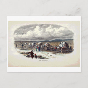 Carte Postale Impression Vintage des Pionniers
