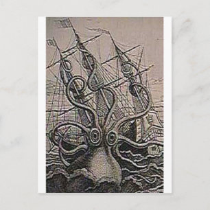 Carte Postale Impression Vintage KRAKEN