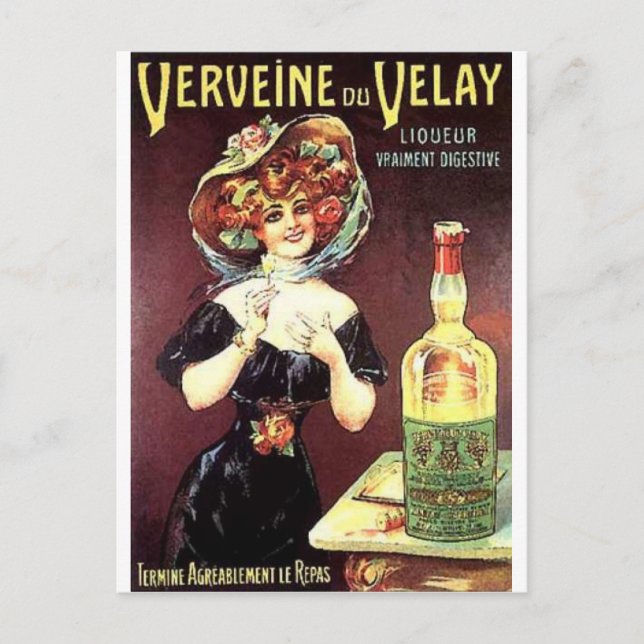 Carte Postale Imprimantes vintages d'alcool (Devant)