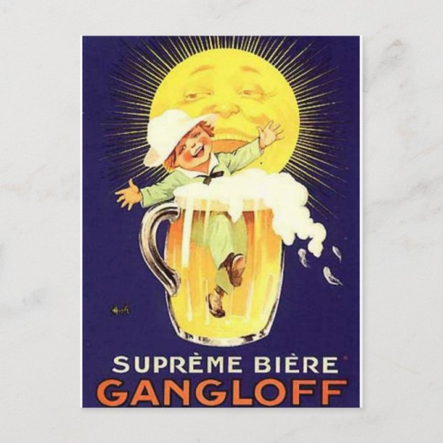 Carte Postale Imprimantes vintages d'alcool (Devant)