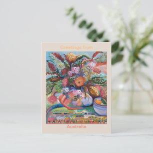 Carte Postale imprimé fleur sauvage australien