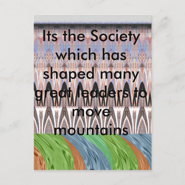 Carte Postale Imprimer l'art Motif Abstrait Extraordinaire (Devant)