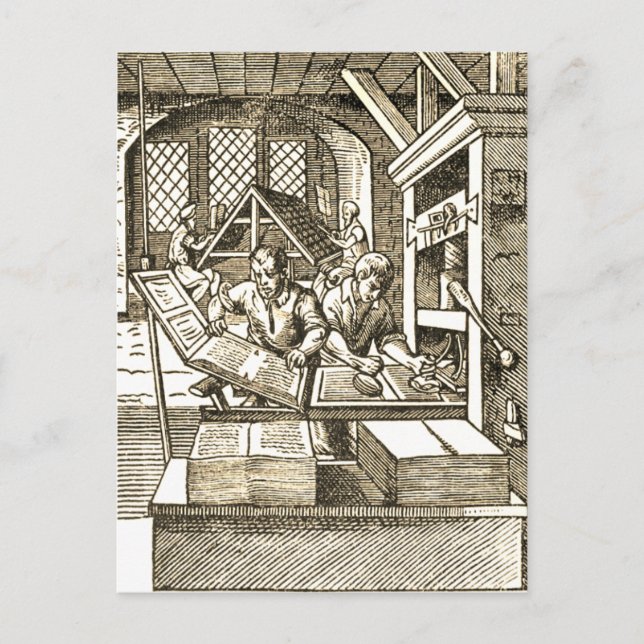 Carte Postale "Imprimerie" (Devant)