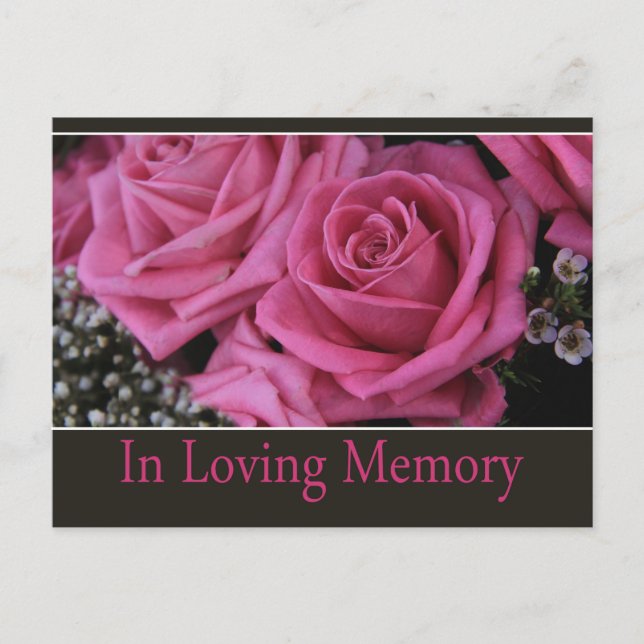 Carte Postale In Loving Memory/Celebration of Life Invitation (Devant)