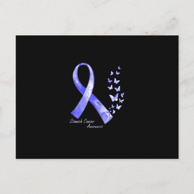 Carte Postale In November We Wear Periwinkle Ribbon Stomach Canc (Devant)