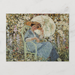 Carte Postale In the Garden, Giverny by Frederick Frieseke