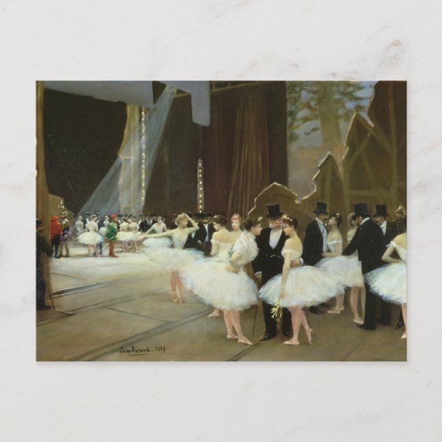 Carte Postale In the Wings at the Opera House, 1889 (Devant)