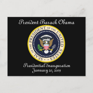 Carte Postale Inauguration présidentielle du président Obama