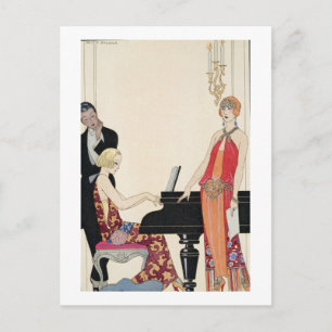 Carte Postale Incantation, illustration pour 'Gazette du Bon Ton