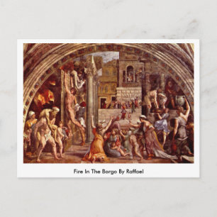 Carte Postale Incendie Dans Le Borgo Par Raffael