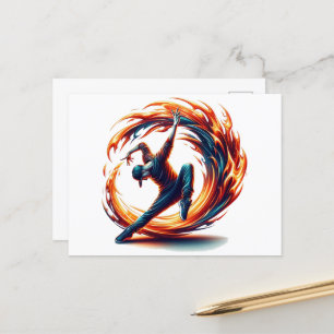 Carte Postale Incendie De Rue Avec Énergie Urbaine