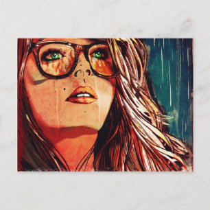 Carte Postale Incendie pluie