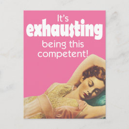 Carte postale inclinable femme vintage