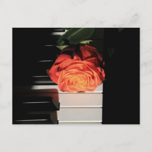 Carte Postale Incroyable œuvre d'art au piano