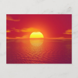 Carte Postale Inde du coucher du soleil