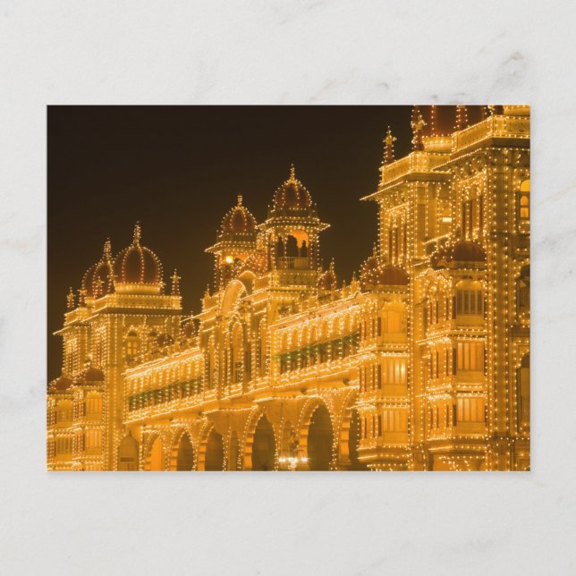 Carte Postale INDE, Karnataka, Mysore : Palais de Majaraja (b. 2 (Devant)