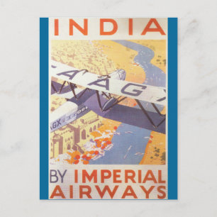 Carte Postale Inde par Imperial Airways