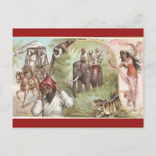 Carte Postale Inde vintage