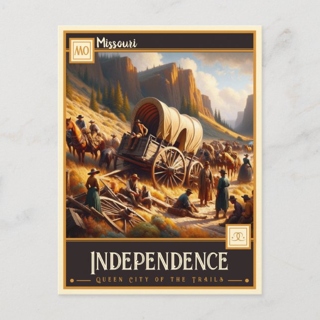 Carte Postale Indépendance, Missouri | VINTAGE (Devant)